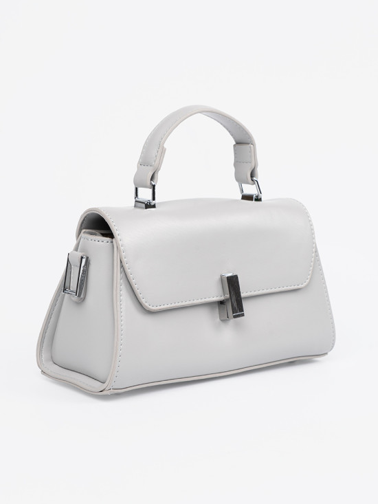 Gray Small Handbag with Handle