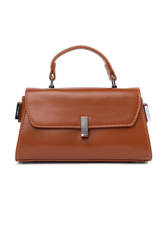 Brown Small Handbag with Handle