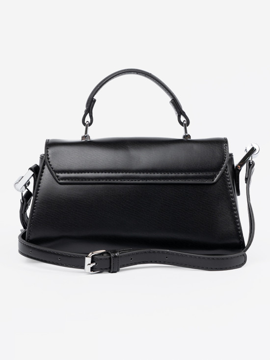 Elegant Black Handbag with Strap
