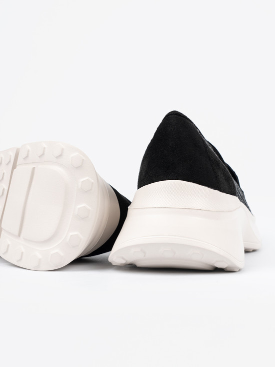 Black Loafers with Thick Sole