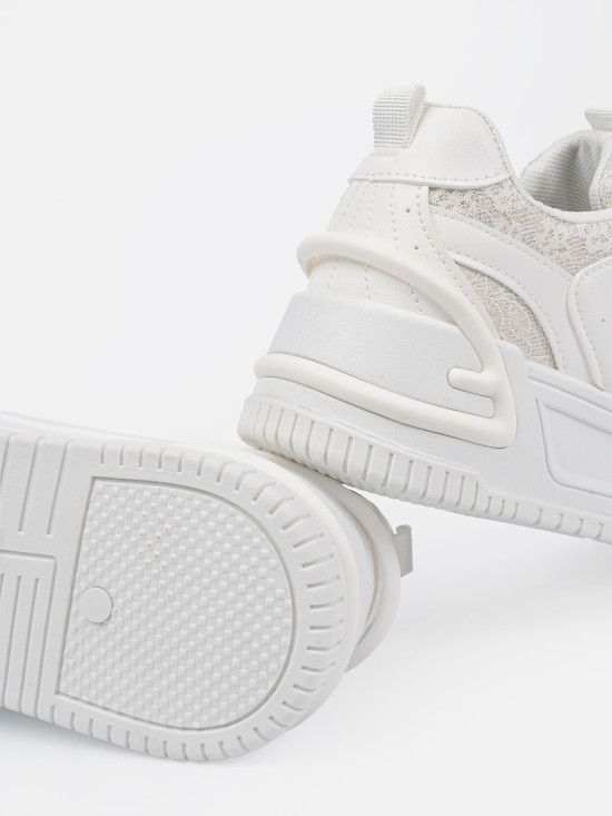 White Lace Sneakers