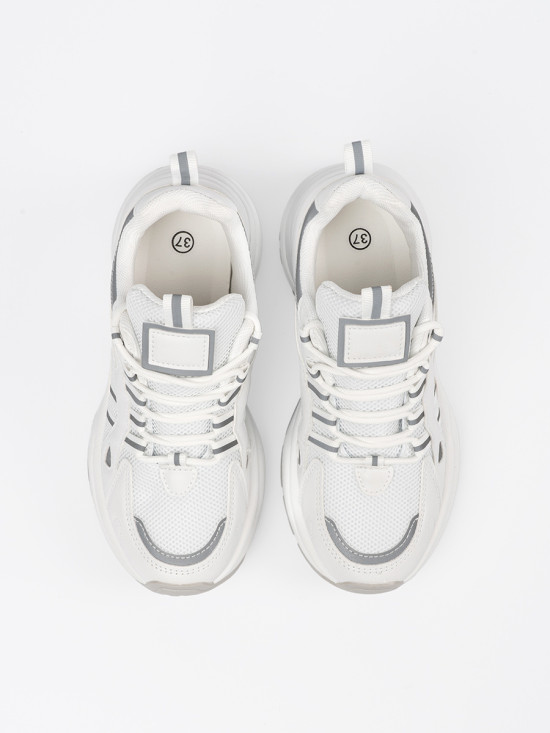 White Women's Platform Sneakers