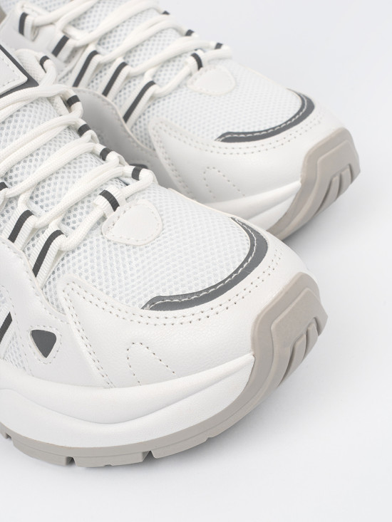 White Women's Platform Sneakers