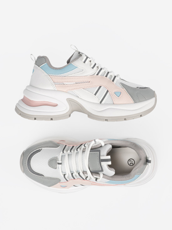 Pastel Sports Shoes on Platform