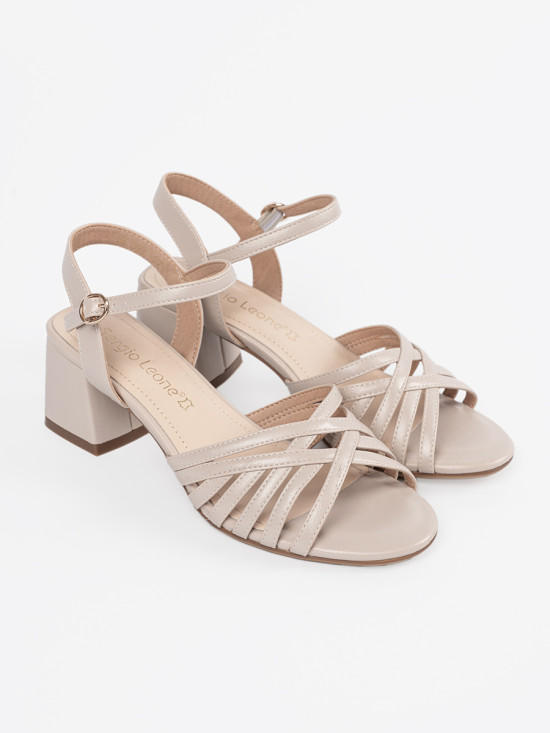 Elegant Beige Sandals by Sergio Leone