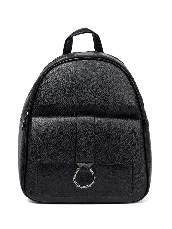 Black Women's Eco-Leather Backpack