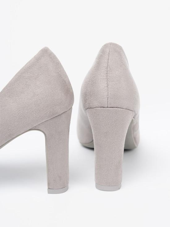 Classic Grey Suede High Heels