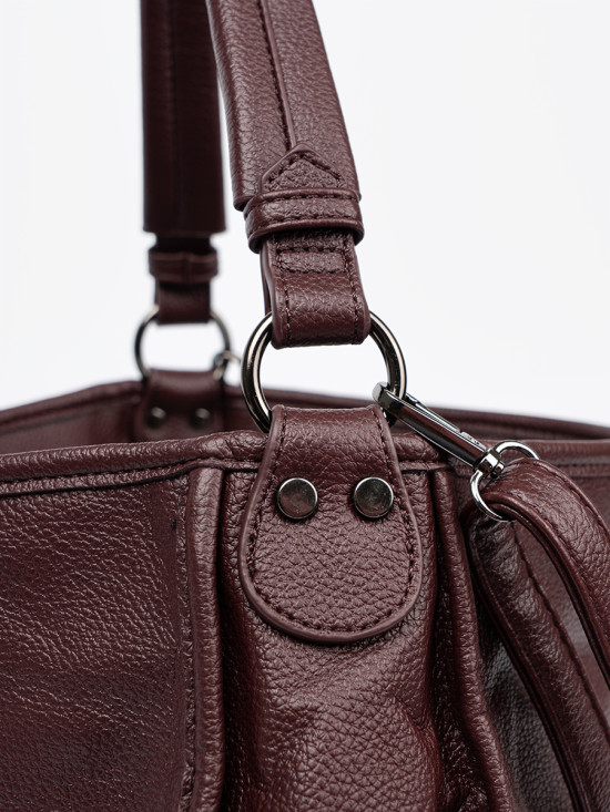 Classic Burgundy Shoulder Bag