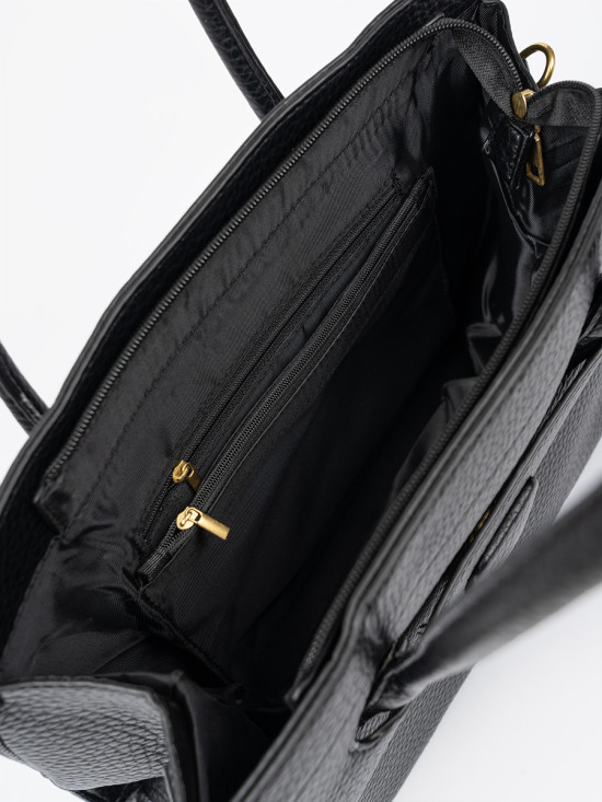 Classic Black Shoulder Bag