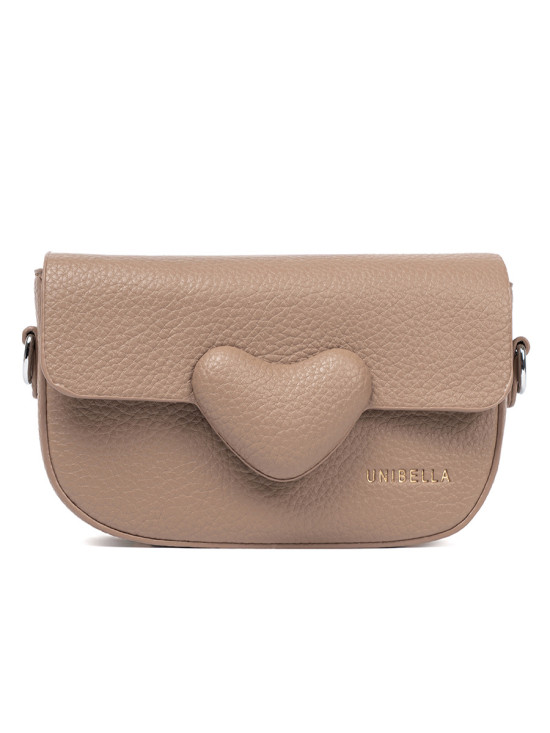 Beige Heart-Shaped Handbag