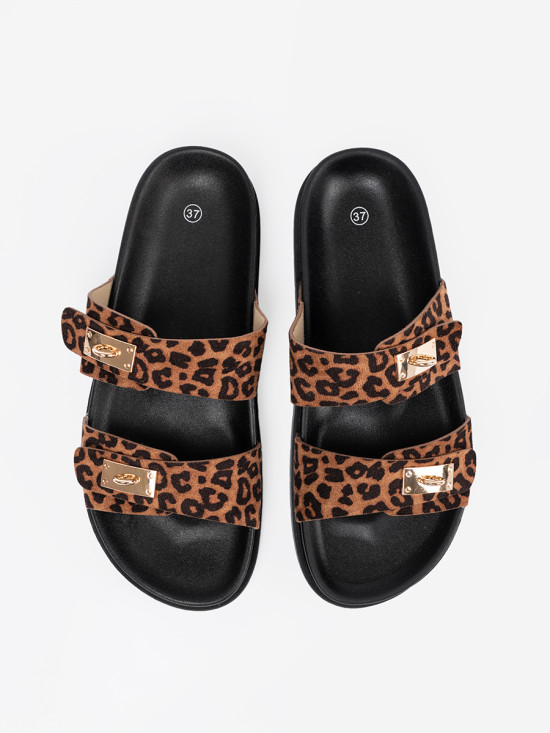 Women's Leopard Print Slides