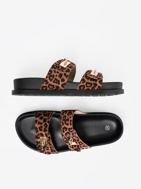 Women's Leopard Print Slides