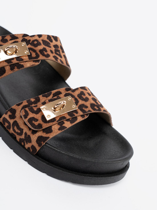 Women's Leopard Print Slides