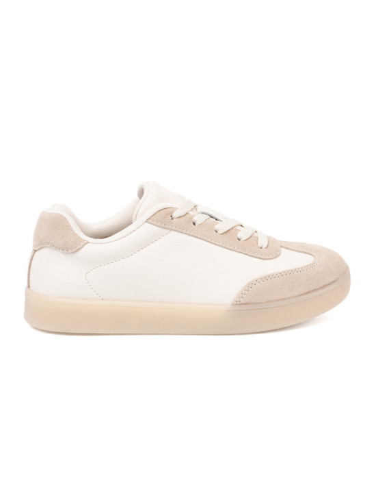 White-beige Women's Sneakers