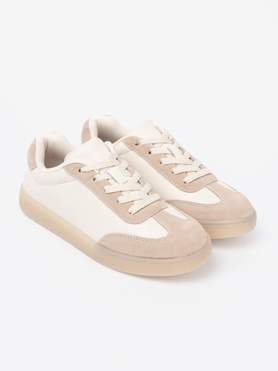 White-beige Women's Sneakers