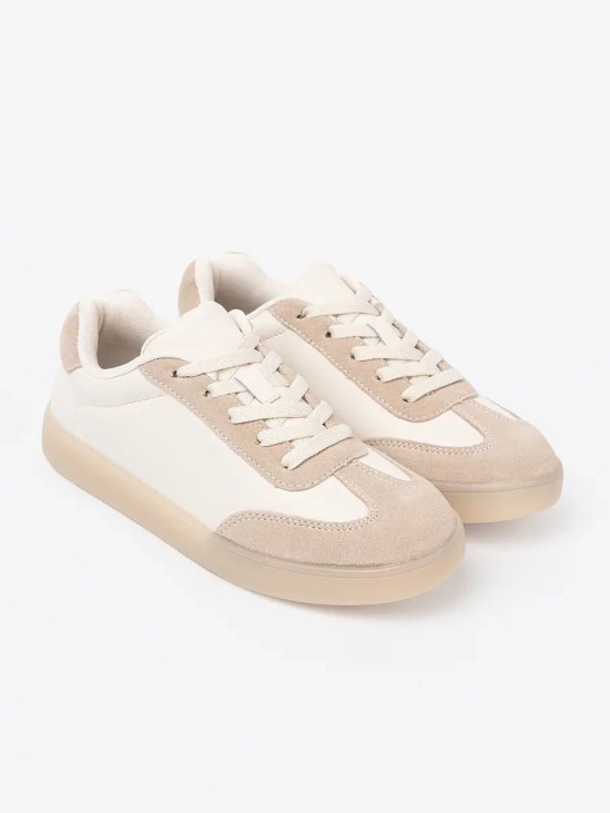 White-beige Women's Sneakers