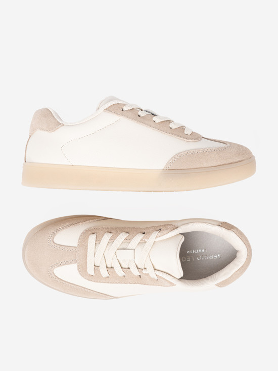 White-beige Women's Sneakers