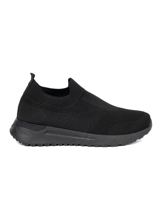 Black Slip-On Sneakers