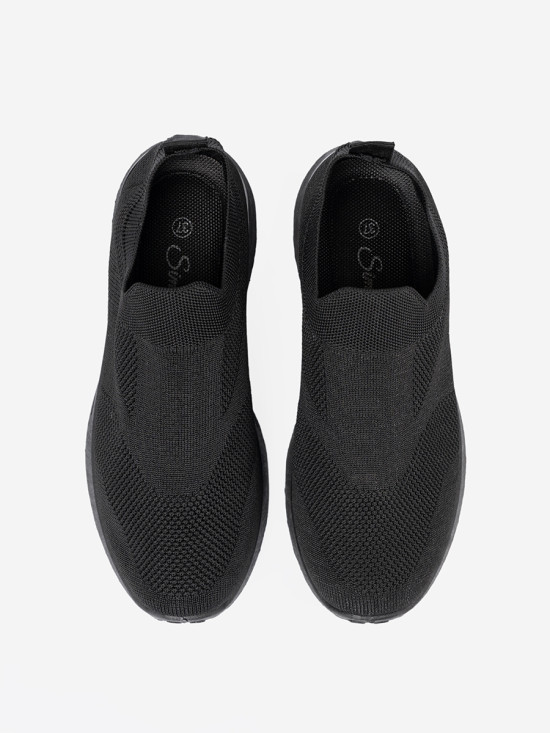 Black Slip-On Sneakers