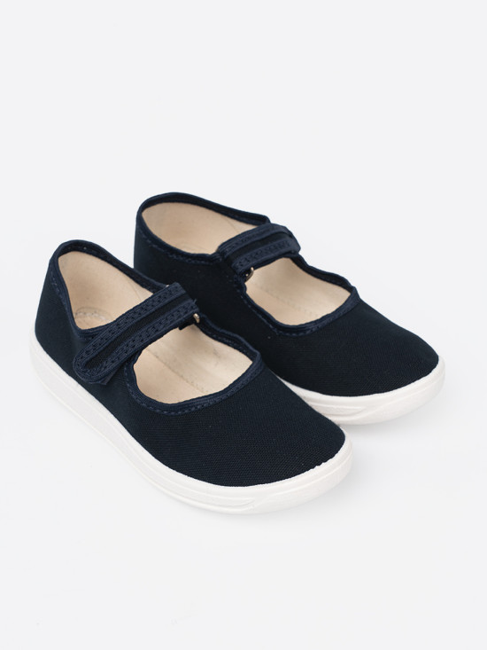 Children's Velcro Sneakers in Navy Blue