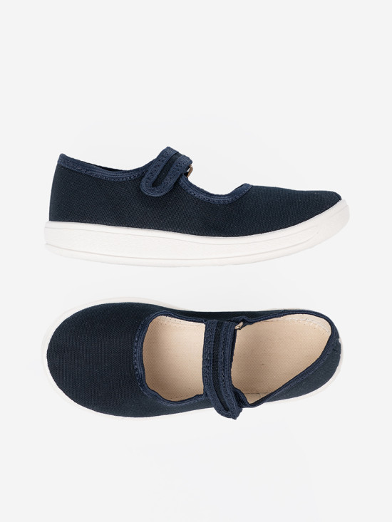 Children's Velcro Sneakers in Navy Blue