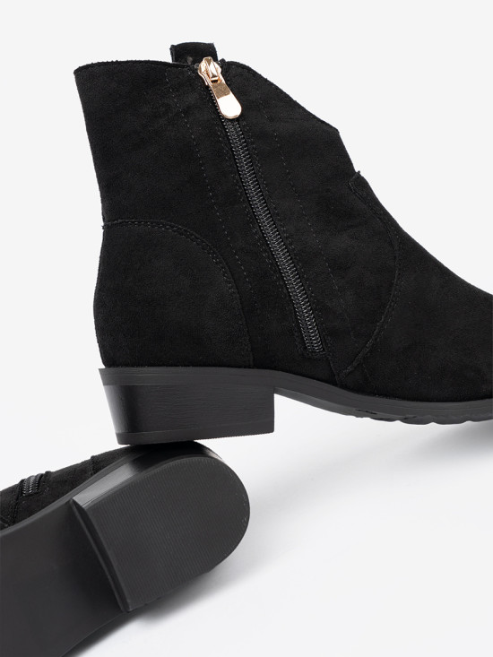 Black Suede Ankle Boots
