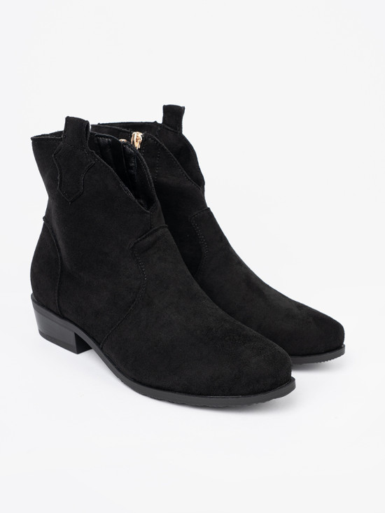 Black Suede Ankle Boots