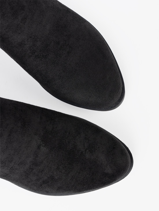 Black Ankle Boots with Cutouts