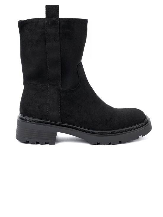 Stylish Ankle Boots with Thick Black Sole