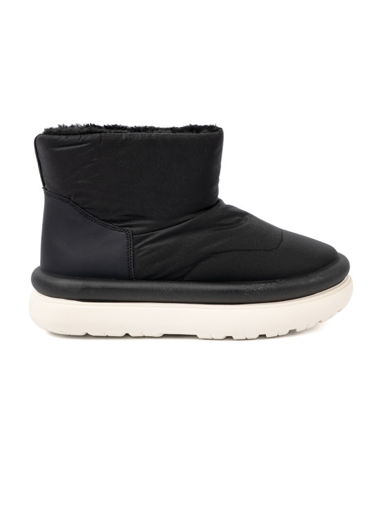 Waterproof Black Snow Boots with Fur Lining