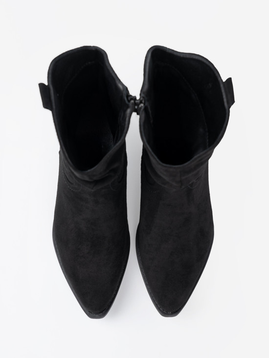 Black Ankle Boots with Classic Cut