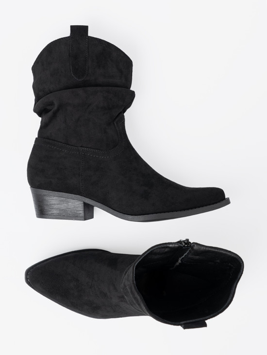 Black Ankle Boots with Classic Cut