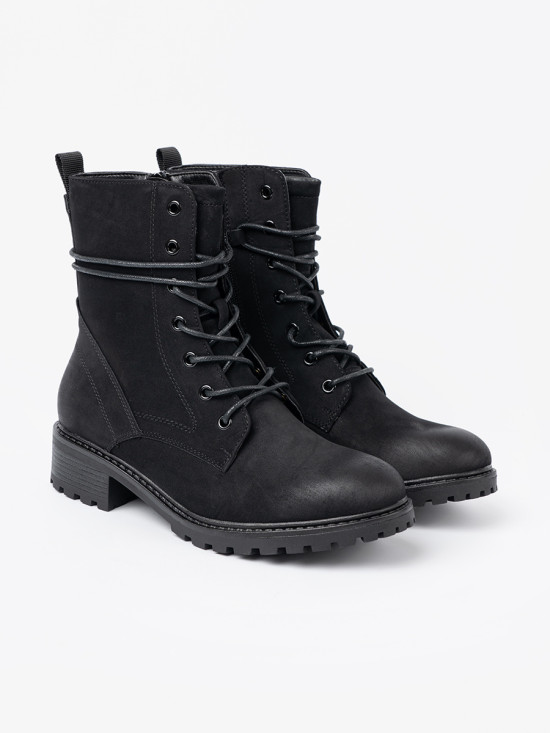 Trendy Black Workers with Decorative Lacing