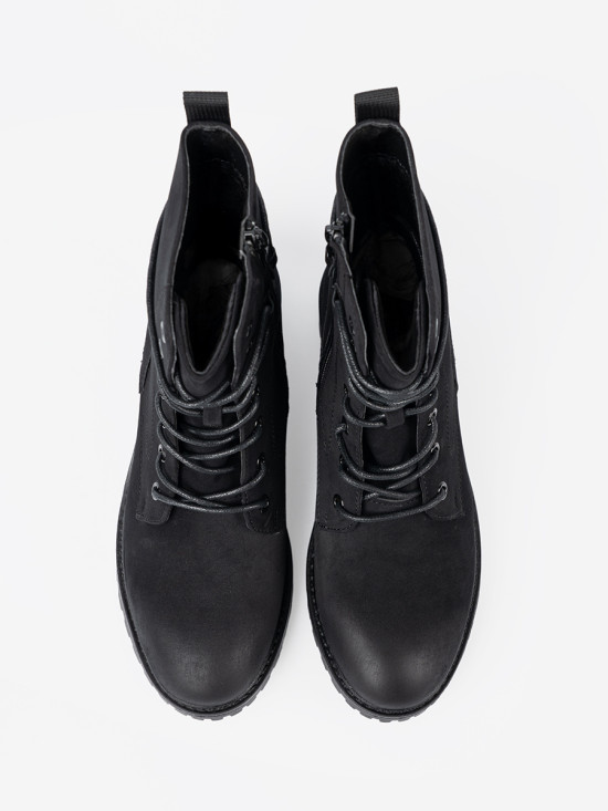 Trendy Black Workers with Decorative Lacing
