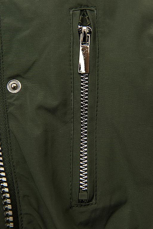 Khaki/white parka jacket for autumn/winter