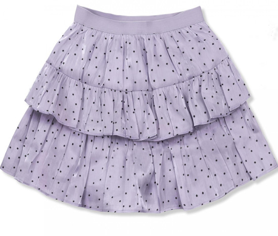 Lilac polka dot skirt