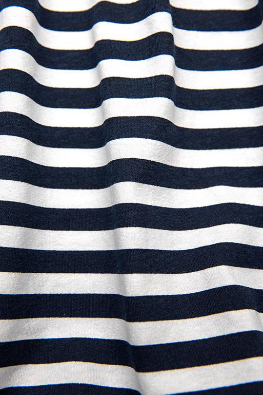 Blue-white loose striped dress II.