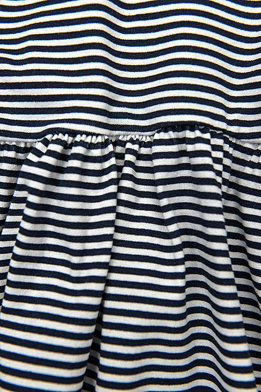 Blue-white loose striped dress IV.