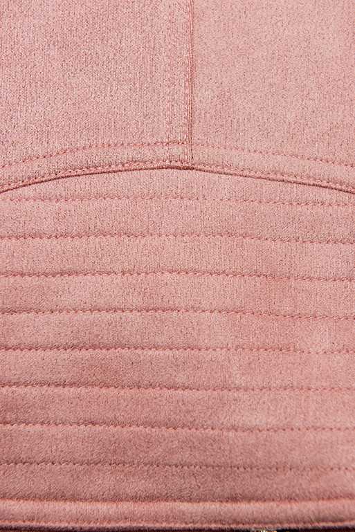 Faux suede jacket in light pink
