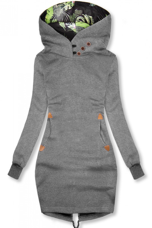 Sweatshirt dress dark gray