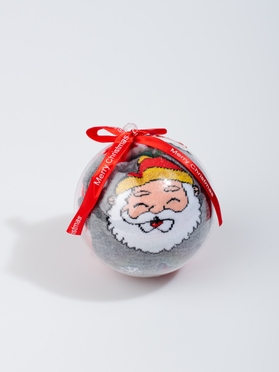 Christmas socks in a bauble