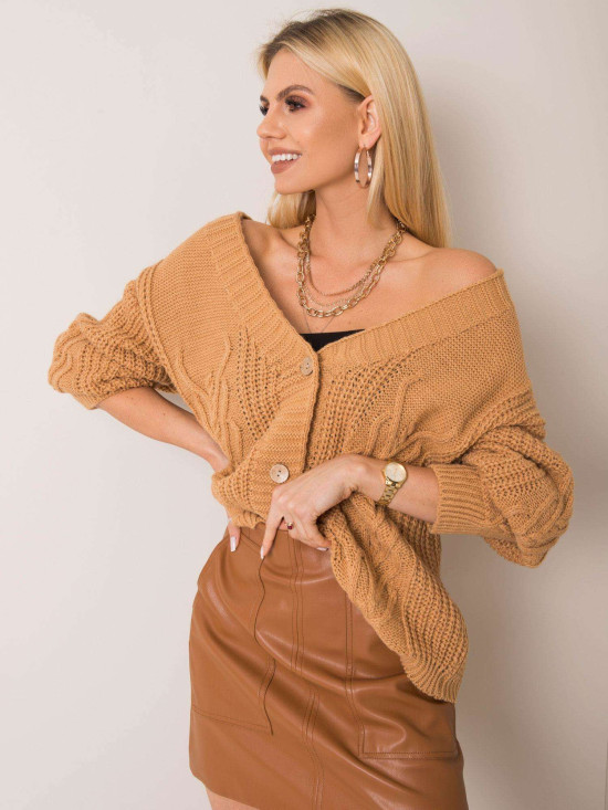 Camel Oversize Sweater OCH BELLA
