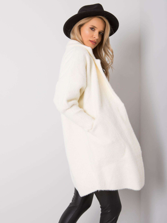 Ecru Alpaca Fluffy Coat