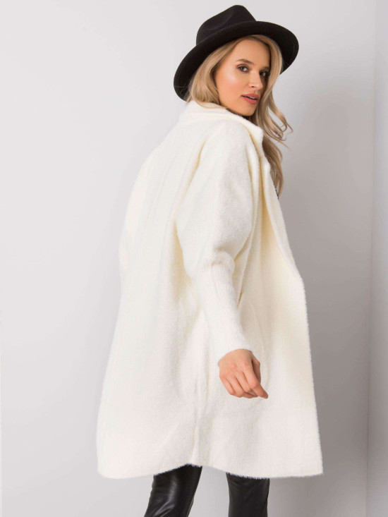 Ecru Alpaca Fluffy Coat