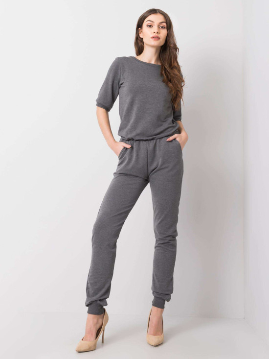 Dark Gray Melange Women's Jumpsuit