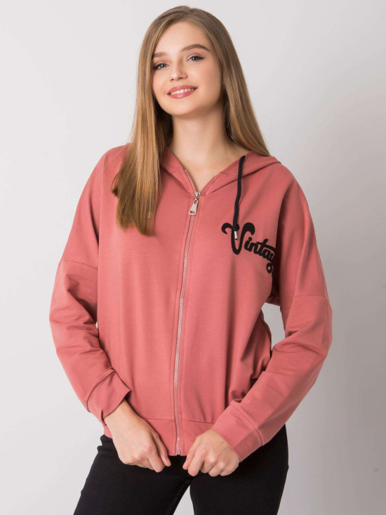 Pink Zip-Up Hoodie