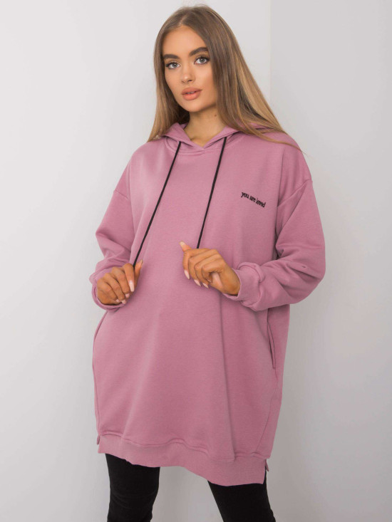 Pink Women's Hoodie with Hood