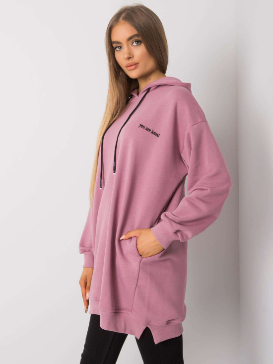 Pink Women's Hoodie with Hood