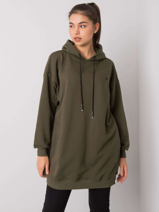Khaki Women's Hoodie with Hood