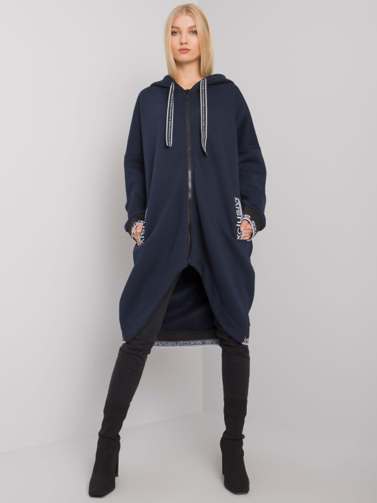 Women's Navy Zip-Up Hoodie